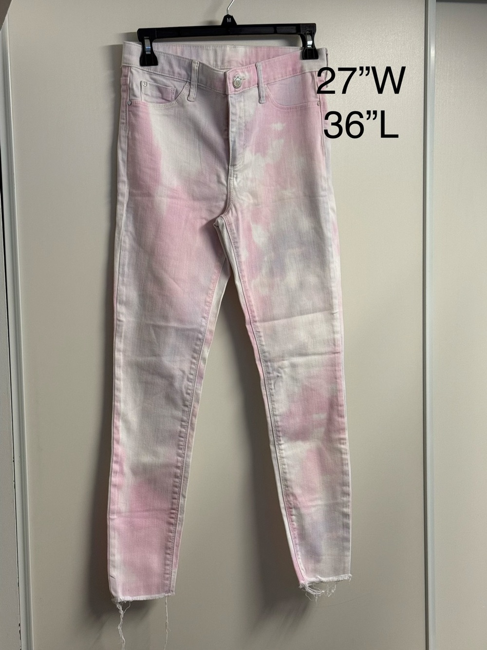 Women’s Pink Tie-Dye Skinny Jeans